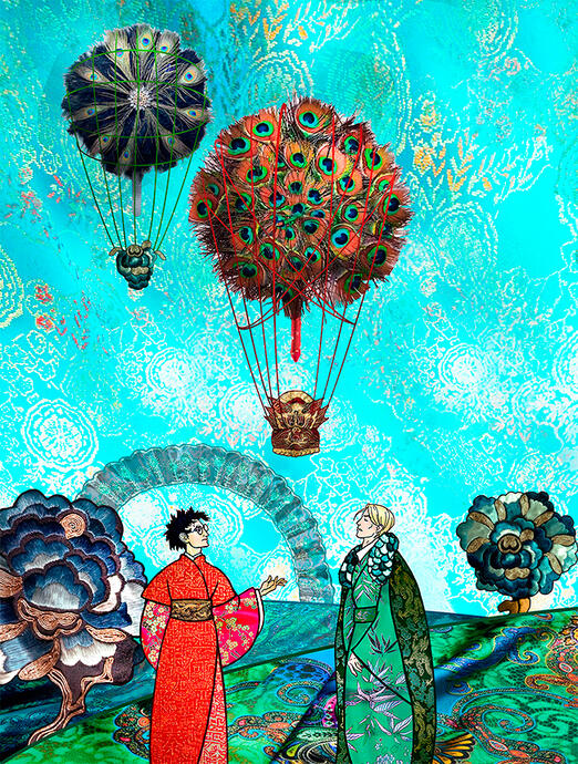 Collage, Performance Art, Silk Punk, Alternate Universe, Alternate universe-China, Competition, Balloon duel, Fandom Kombat 2024.