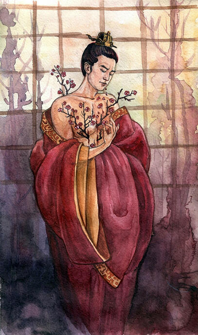 Xiao Jinghuan. Prince Yu is hopelessly in love Drawn in 2020 on the Fandom Battle.