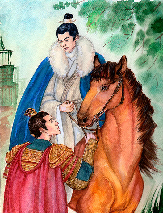 Lin Shu | Mei Changsu | Su Zhe/Xiao Jingyan. Watercolors, Romance.